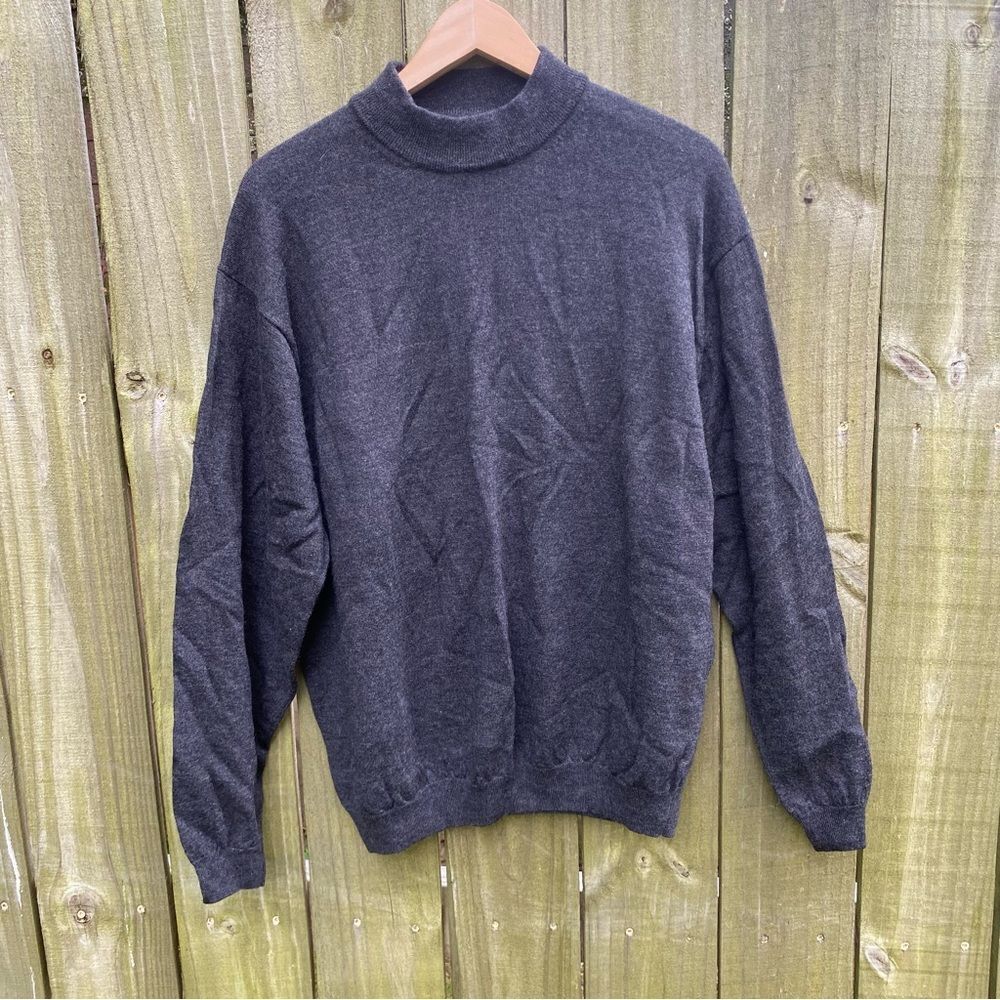 Pronto Uomo Merino Wool Sweater Gray XXL Pullover Luxury